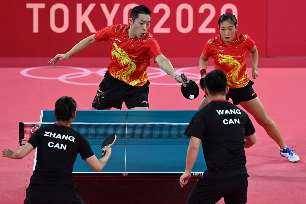 爆冷!许昕刘诗雯乒乓球混双丢金