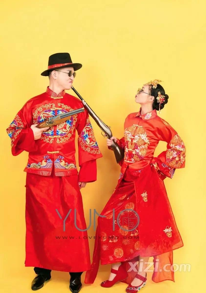 嘻哈三部曲婚纱照