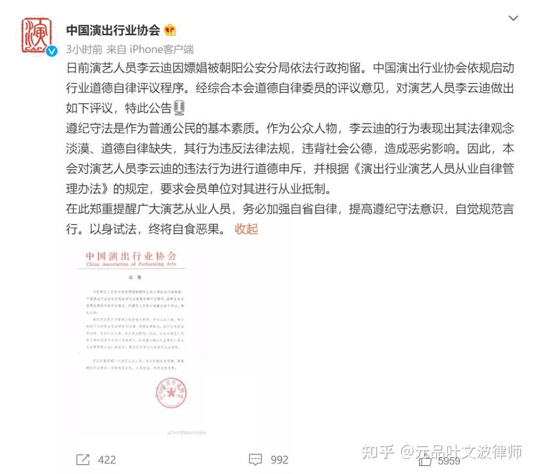包含李云迪会承担什么样的法律后果的词条