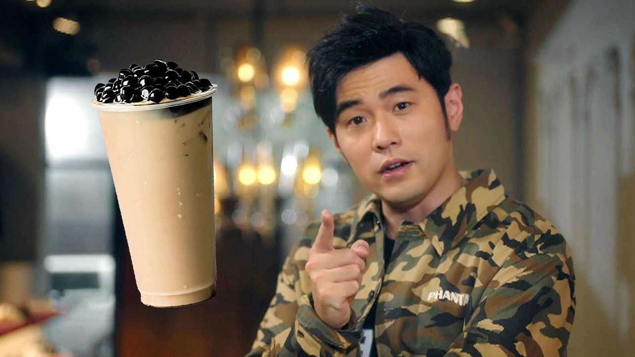 周杰伦粉丝带桶装奶茶应援 周杰伦粉丝带桶装奶茶应援