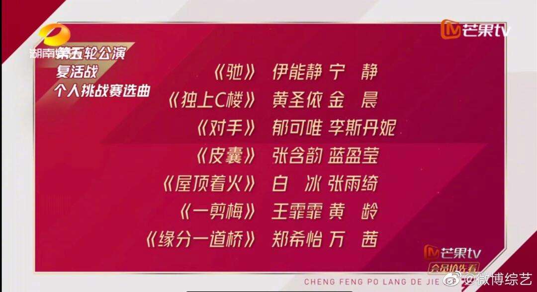 乘风破浪的姐姐五公裁汰名单 乘风破浪的姐姐五公裁汰名单曝光 乘风破浪的姐姐五公裁汰名单 乘风破浪的姐姐五公裁汰名单曝光