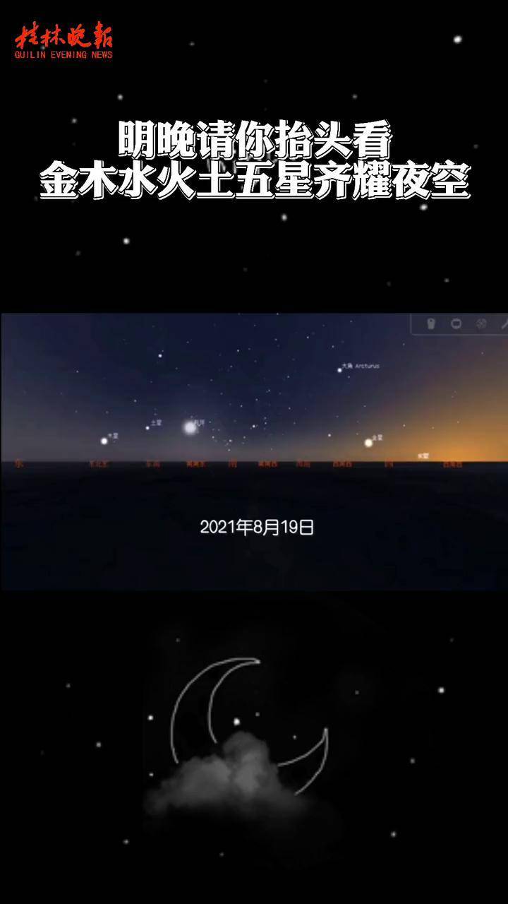 8月19日五星连珠 8月19日五星连珠肉眼可见吗